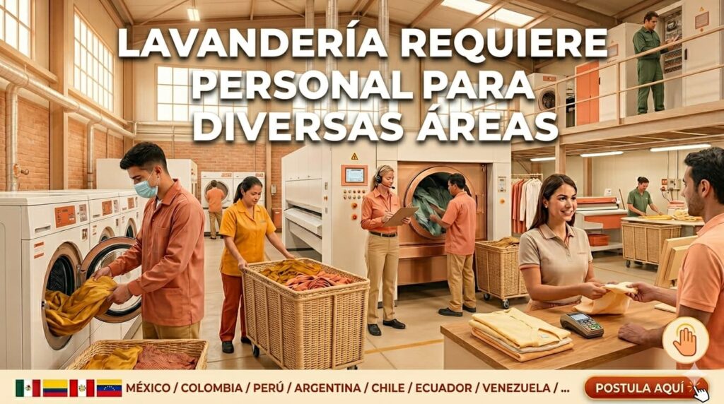 Oportunidades Laborales en Lavandería Industrial y Comercial
