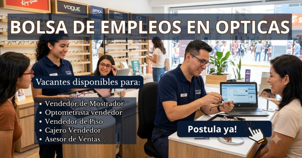 SE PRECISA VENDEDOR(A) EN OPTICAS